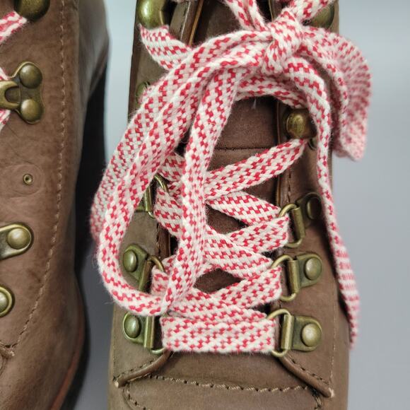 Ash Zenith Wedge Boots Women's EU 39 Brown Leather Lace Up Ankle Shoes - Picture 8 of 12